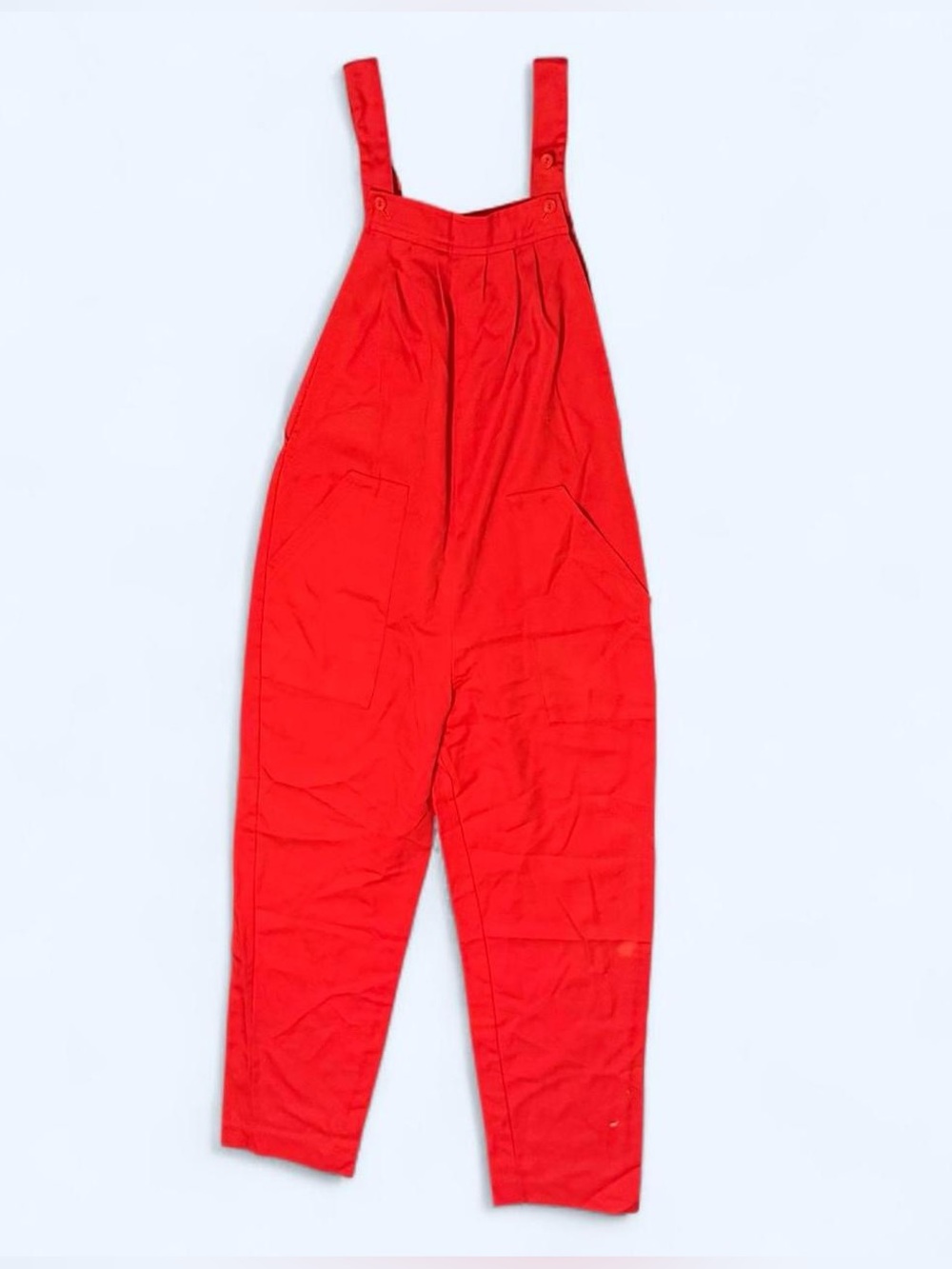 Vintage 1970’s Sears Bright Red Women's Overall Jumpsuit